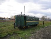 Узкоколейный вагон ПВ-51 в Тумской