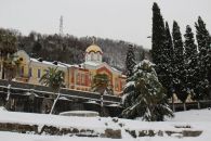 Новоафонский монастырь зимой