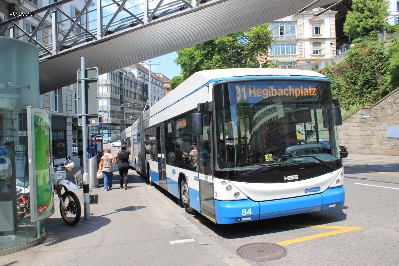Троллейбус в Цюрихе