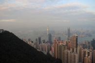 Вид на Гонконг с пика Виктория