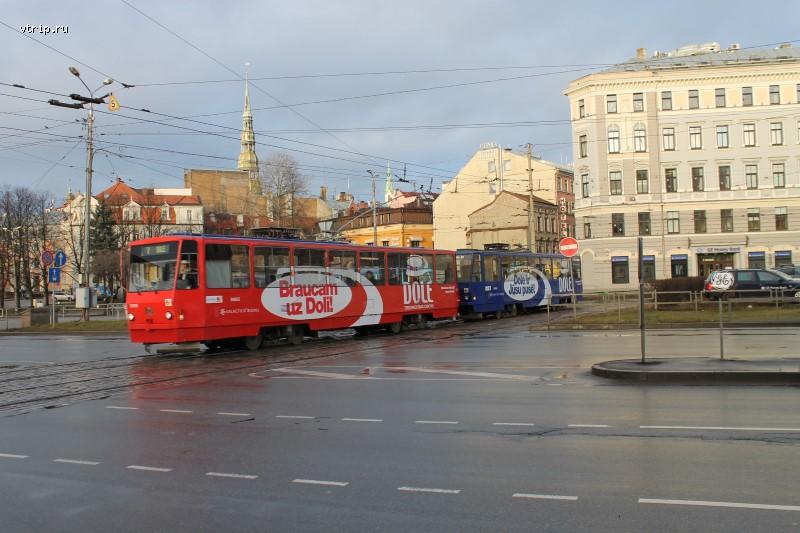 Трамвай Т6Б5 (Т3М) в Риге