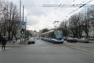 Трамвай Шкода в Риге