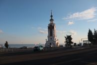 Вид на храм-маяк в Малореченском