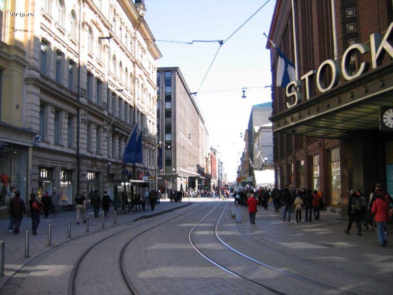 Трамвайные пути в Хельсинки