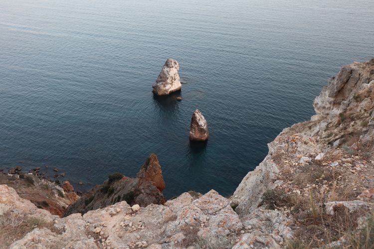 Скалы Орест и Пилад в Крыму