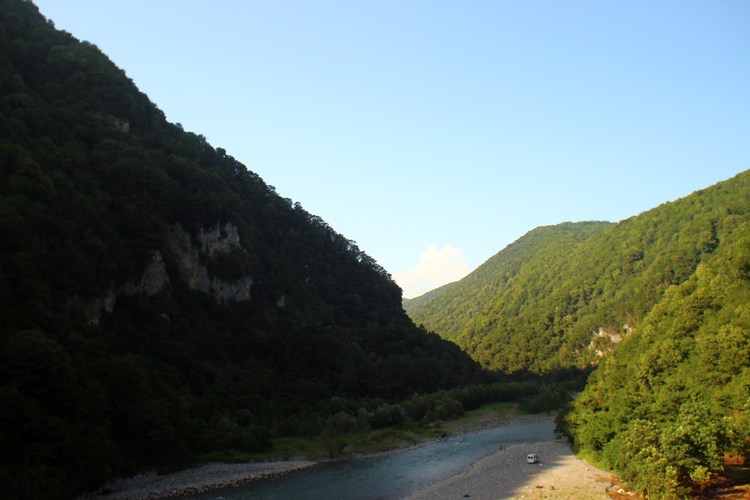 Река Гумиста в Абхазии