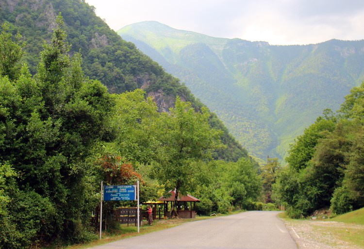 Абхазские горы по дороге на озеро Рица