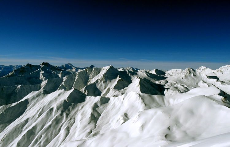Заснеженные горы Австрии
