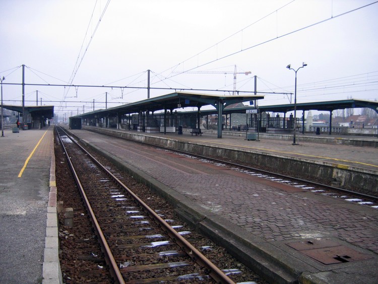 Платформы на станции Гента