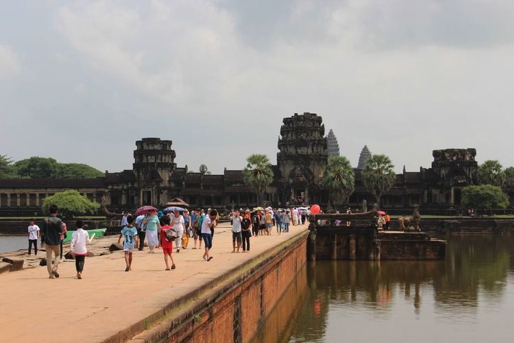 Храмовый комплекс Анкор-Ват в Камбодже