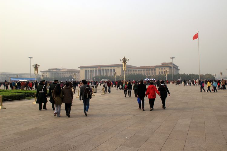Площадь Тяньаньмэнь в Пекине
