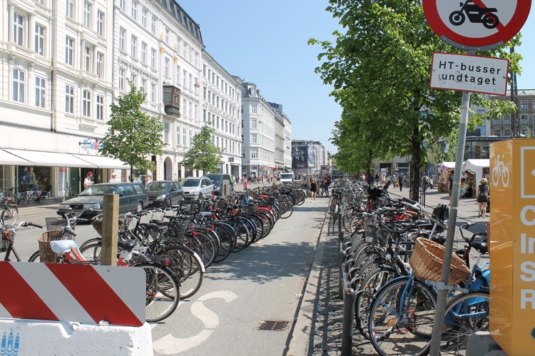 Велопарковка в Копенгагене