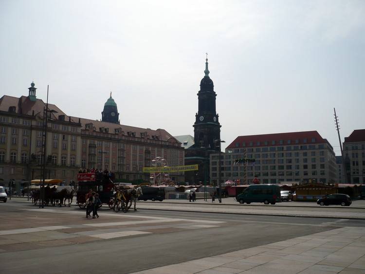 Площадь Альтмаркт в Дрездене
