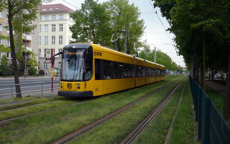 Трамвай Flexity в Дрездене
