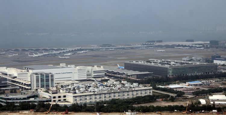 Вид на аэропорт Гонконга