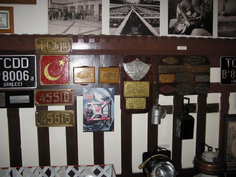 Экспозиция железнодорожного музея в Стамбуле