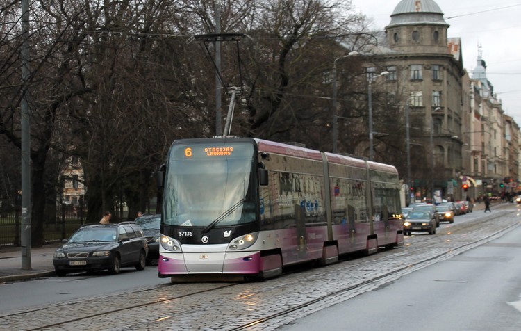 Чешский трамвай в Риге