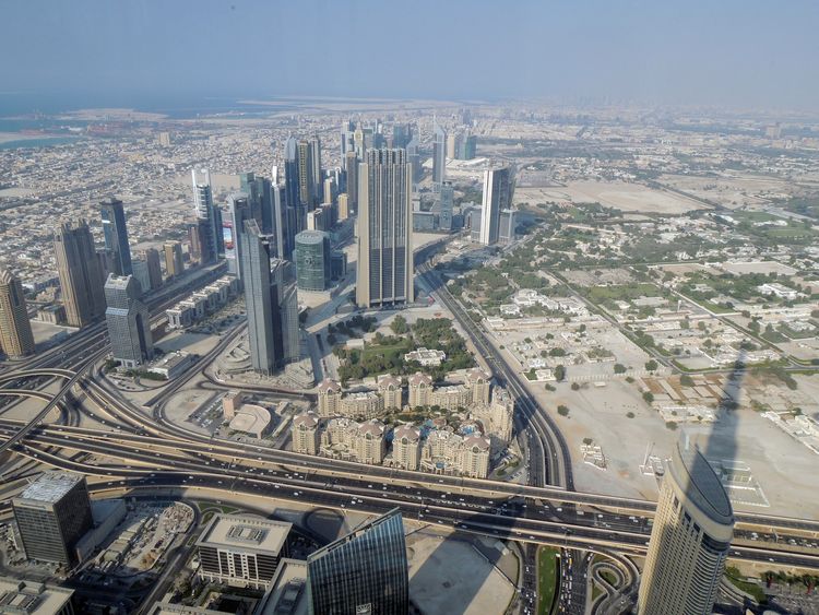 Вид на Дубай в ОАЭ