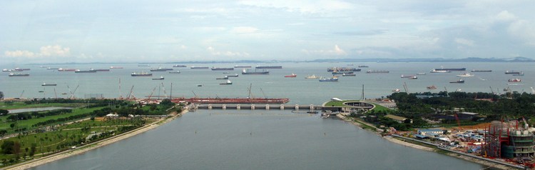 Вид на Сингапурский пролив
