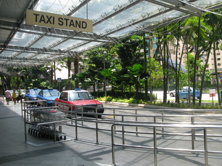 Стоянка такси в Сингапуре