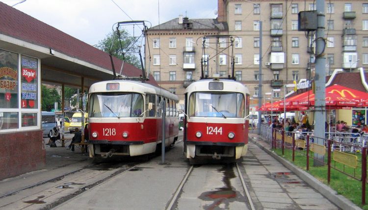Трамваи Татра Т3 в Днепре (Днепропетровске)