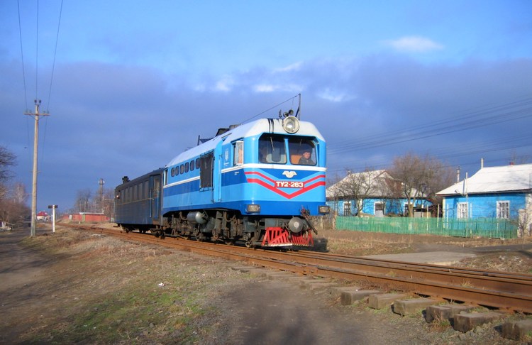 Пассажирский поезд на Гайворонской узкоколейке