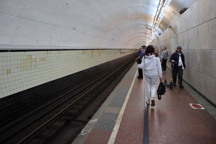 Станция метро «Лубянка» в Москве