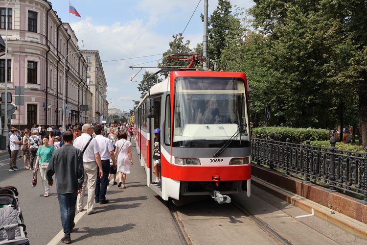 Парад трамваев в Москве