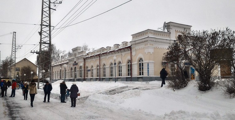 Вокзал Красный узел в пос. Ромоданово в Мордовии