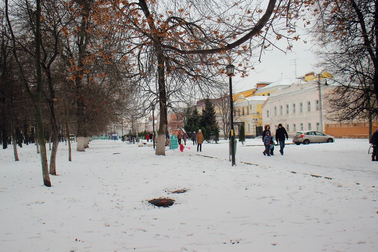 Соборный парк в Рязани