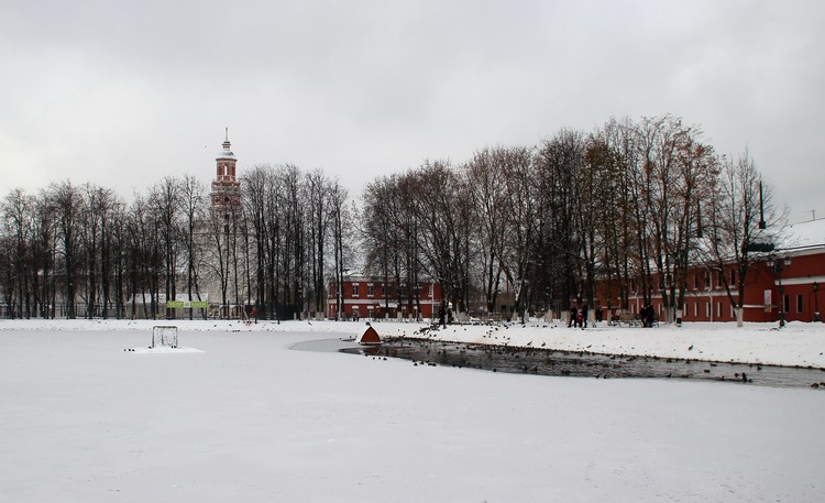 Белый пруд в Сергиевом Посаде зимой