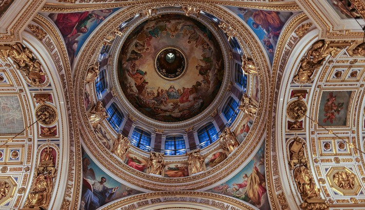 Купол собора изнутри