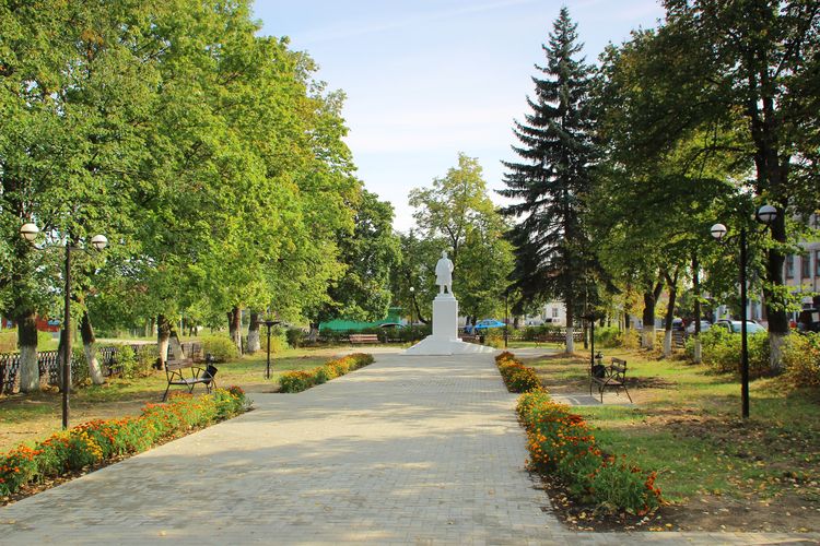 Площадь Ленина в Мстёре