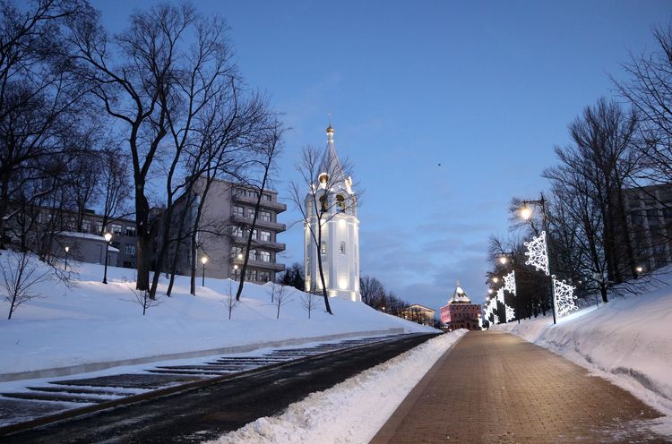 Соборная колокольня в Нижегородском кремле